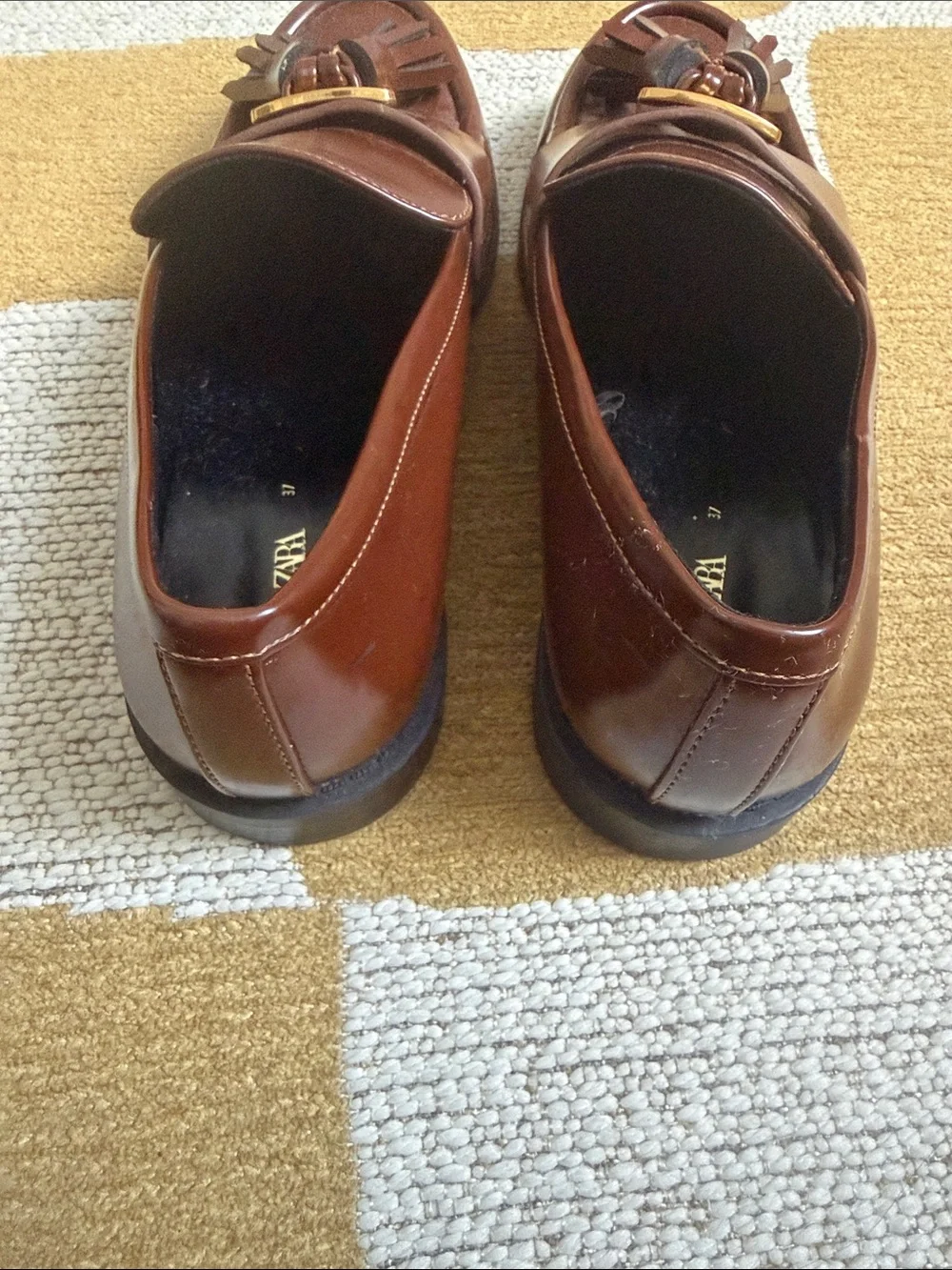 Zara polished loafers